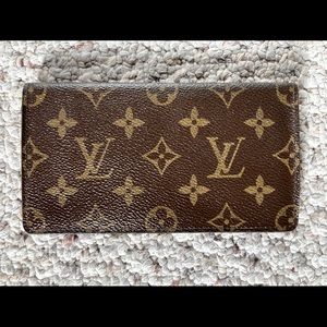 Leather checkbook cover